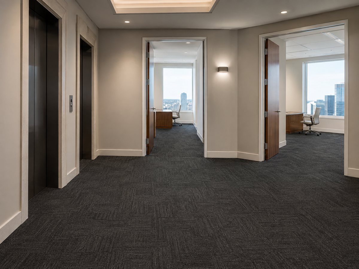 Multi-floor commercial carpet tile planning