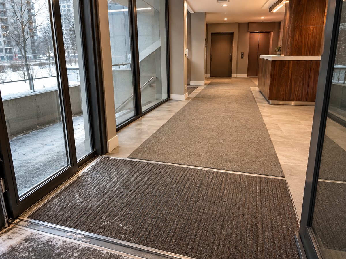 Heavy-duty commercial entrance matting