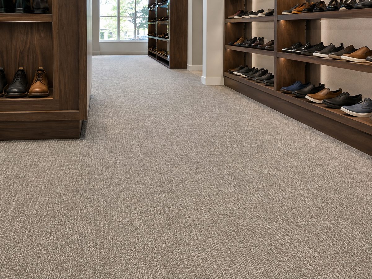 Commercial carpet selected for business traffic