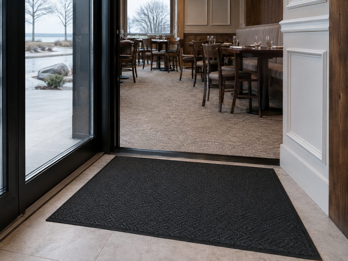 Business doorway matting