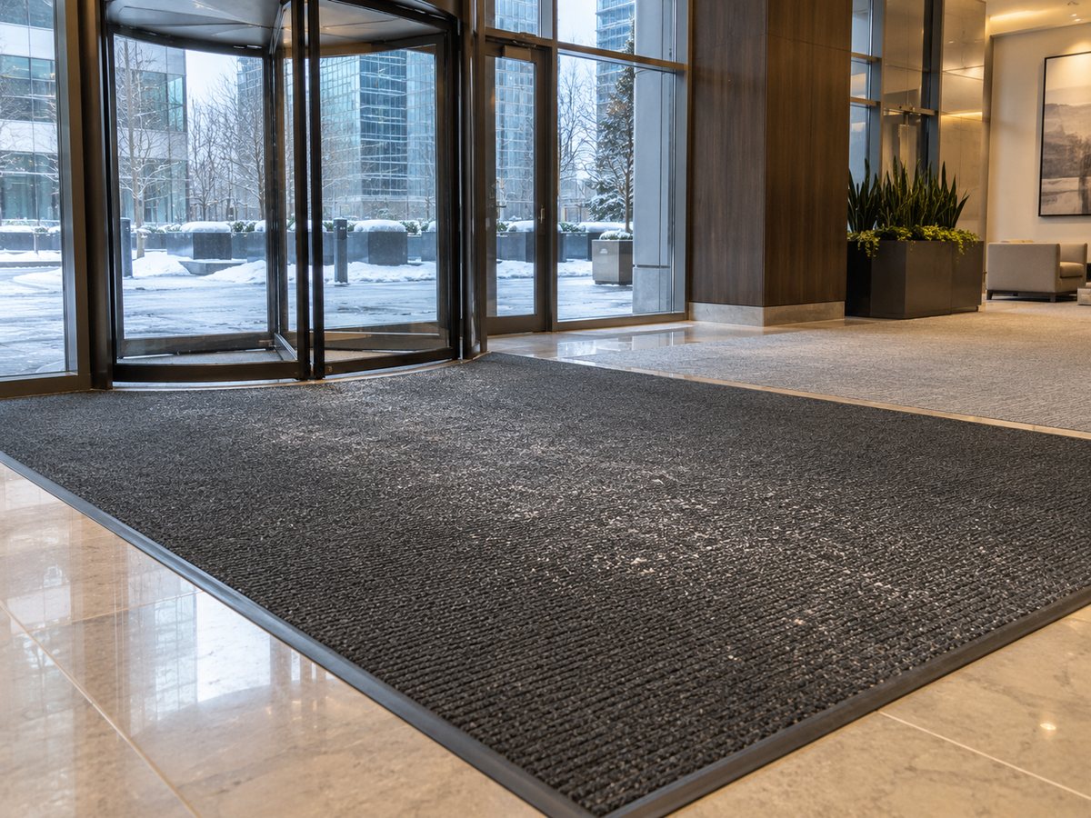 Winter grit management for lobbies and vestibules