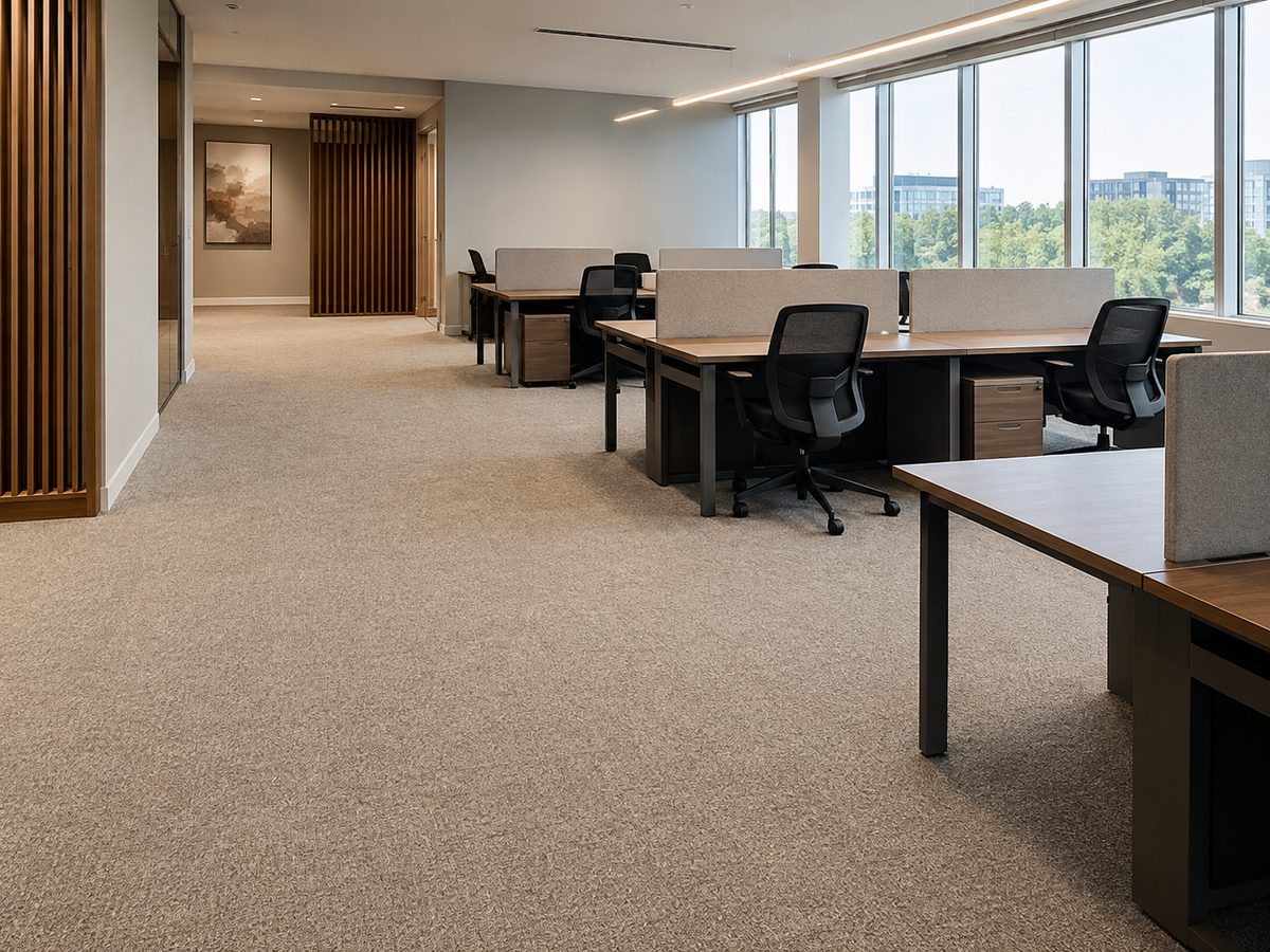 Office floor after changeover
