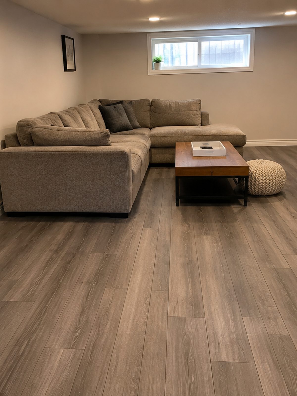 Basement luxury vinyl