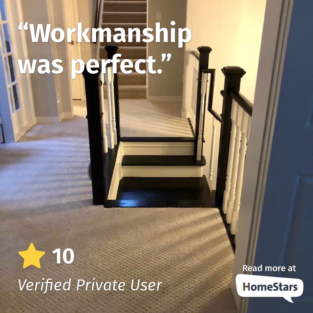 HomeStars review card: workmanship perfect (GTA)