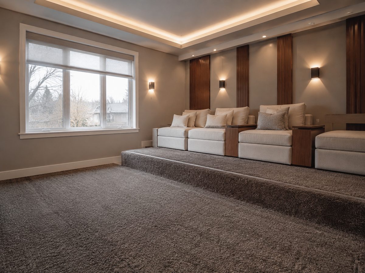 Media room broadloom