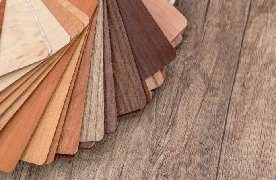 Laminate and hardwood samples